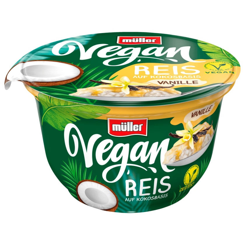 Müller Vegan Reis auf Kokosbasis Vanille 180g
